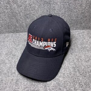 Denver Broncos Hat Cap Strap Back Mens NFL Football 2013 AFC Champions New Era